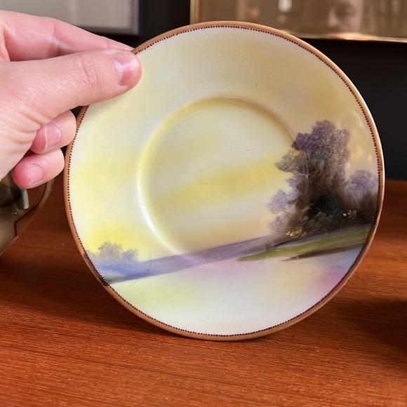 💯 Antique Nippon set sugar creamer under plates mustard or honey container - Picture 8 of 14